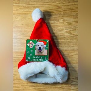 Plush Puppies Large Dog Santa Hat NWT